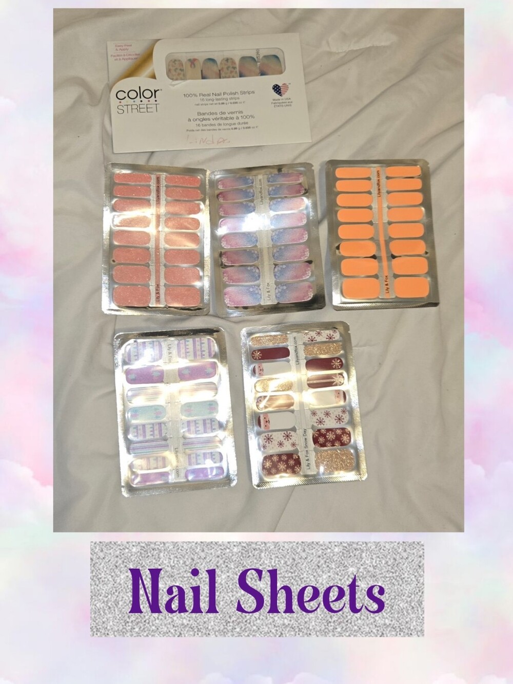 Color Street & Lilly And Fox Assorted  Nail Polish Strips